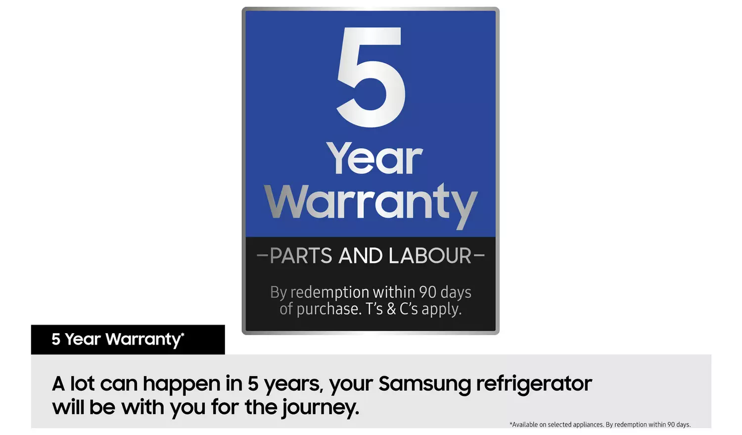 Samsung RB38C602CWW Freestanding Fridge Freezer - White