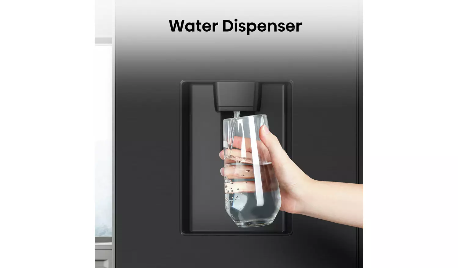 Hisense RF632N4WFE American Fridge Freezer - Black