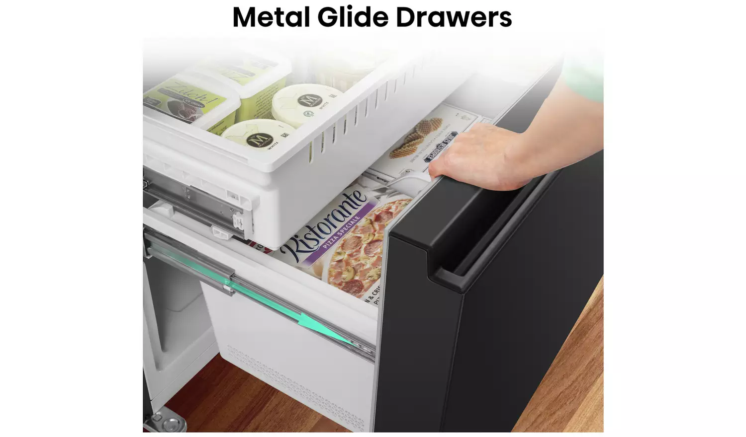 Hisense RF632N4WFE American Fridge Freezer - Black