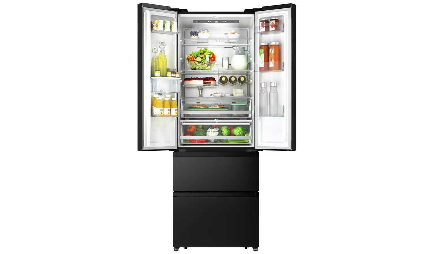 Hisense RF632N4WFE American Fridge Freezer - Black