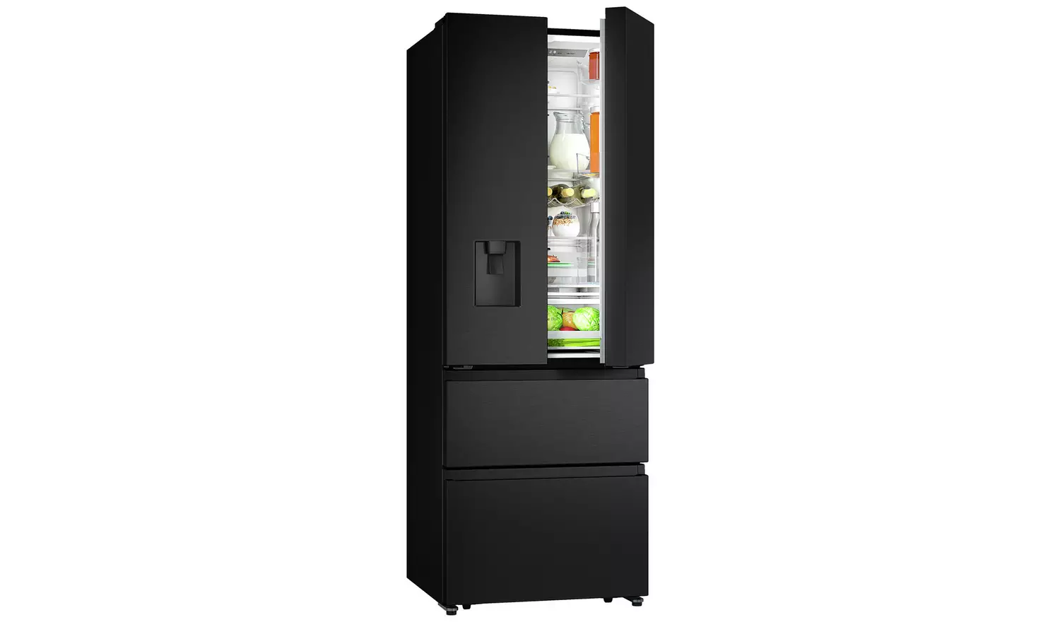 Hisense RF632N4WFE American Fridge Freezer - Black
