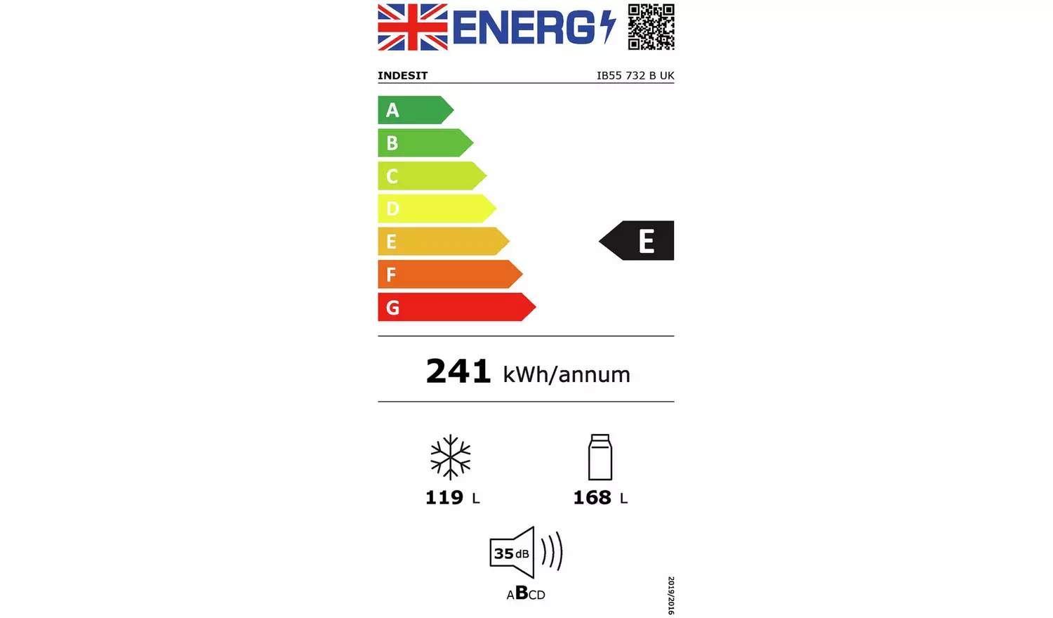 Indesit IB55732BUK Fridge Freezer - Black