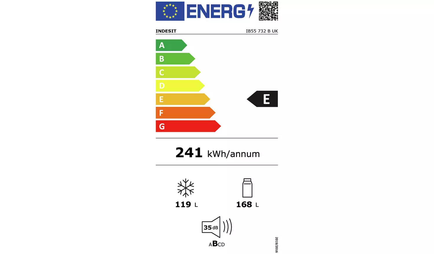 Indesit IB55732BUK Fridge Freezer - Black