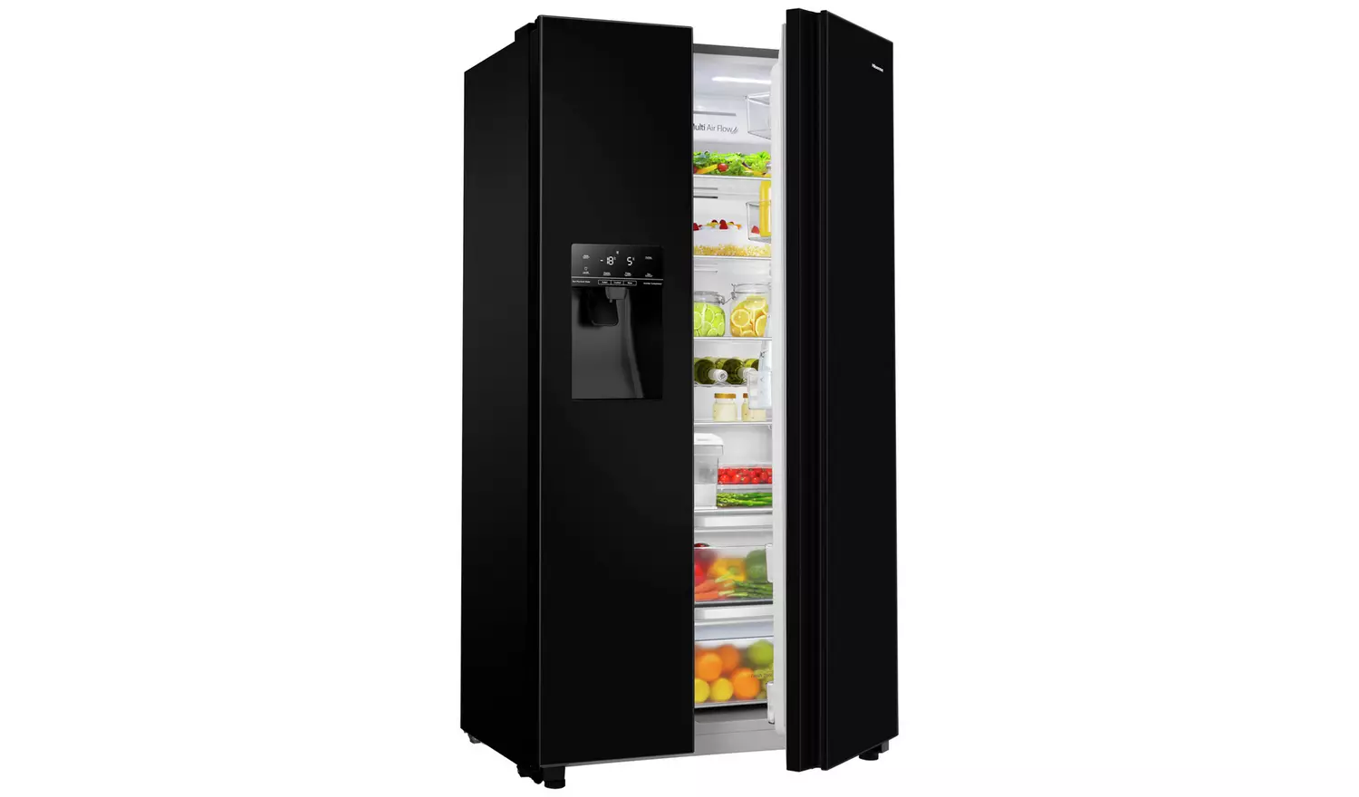 Hisense RS694N4TBE American Fridge Freezer - Black