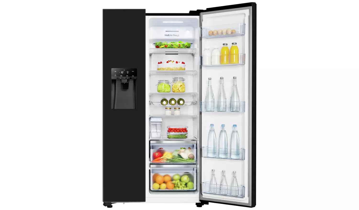 Hisense RS694N4TBE American Fridge Freezer - Black
