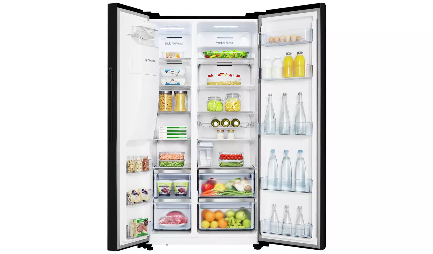 Hisense RS694N4TBE American Fridge Freezer - Black