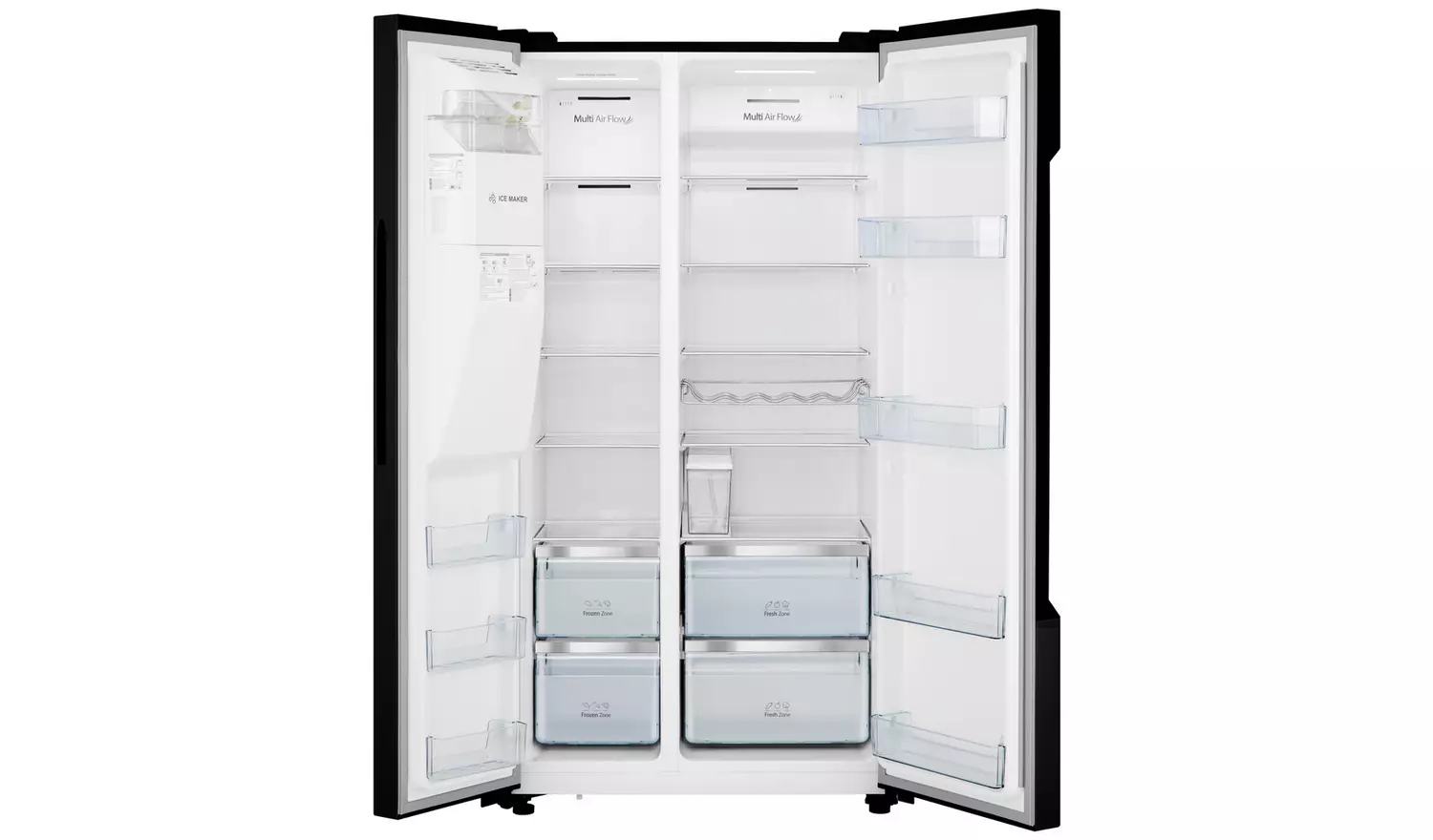 Hisense RS694N4TBE American Fridge Freezer - Black