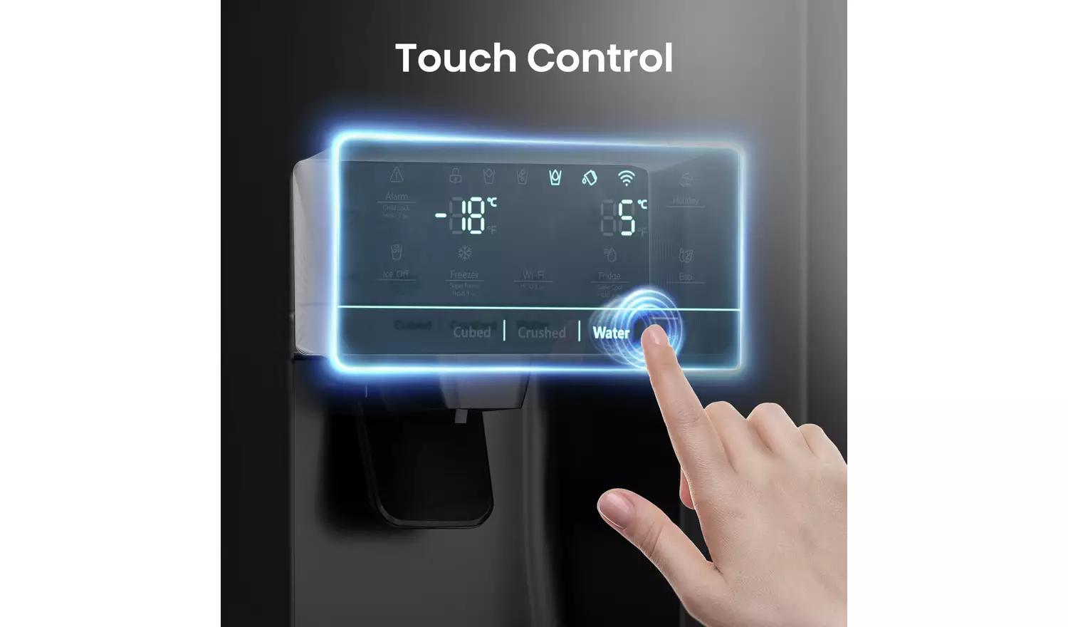 Hisense RS694N4TBE American Fridge Freezer - Black