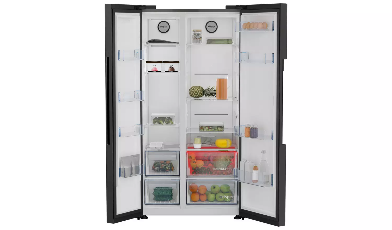 Beko ASL1442VPZ American Fridge Freezer - Black