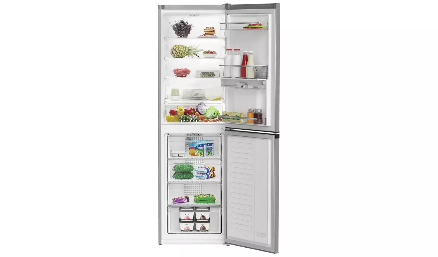 Hotpoint HPKH1261WS4UK Freestanding Fridge Freezer - Silver
