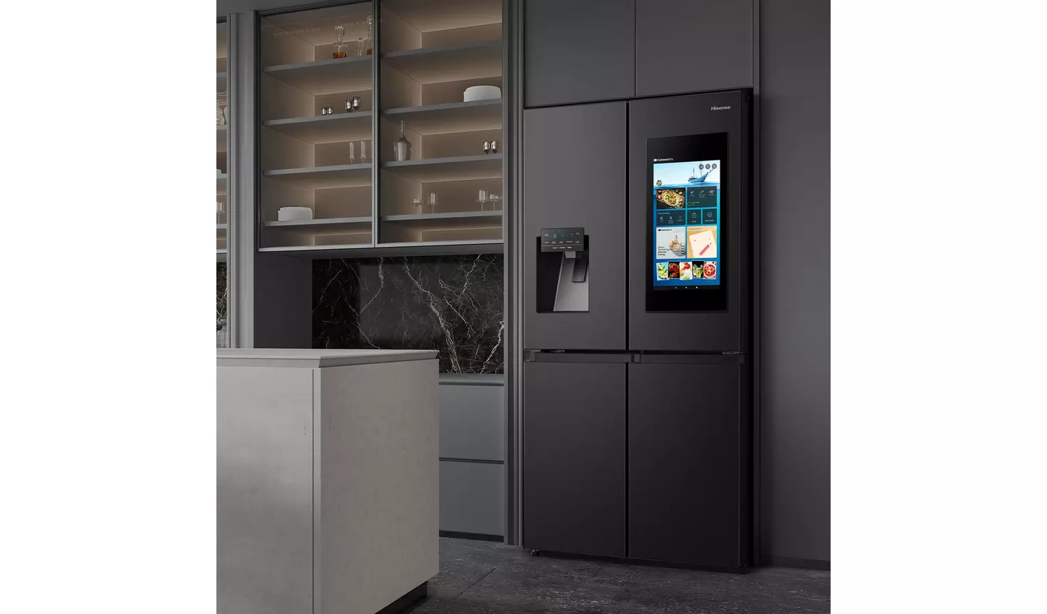 Hisense RQ760N4IFE PureFlat Smart American Fridge Freezer