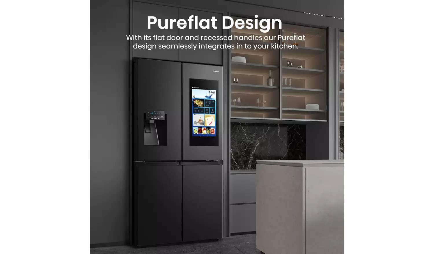 Hisense RQ760N4IFE PureFlat Smart American Fridge Freezer