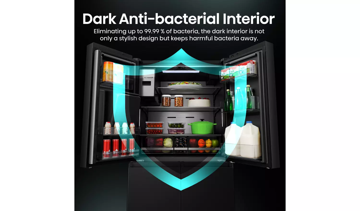 Hisense RQ760N4IFE PureFlat Smart American Fridge Freezer