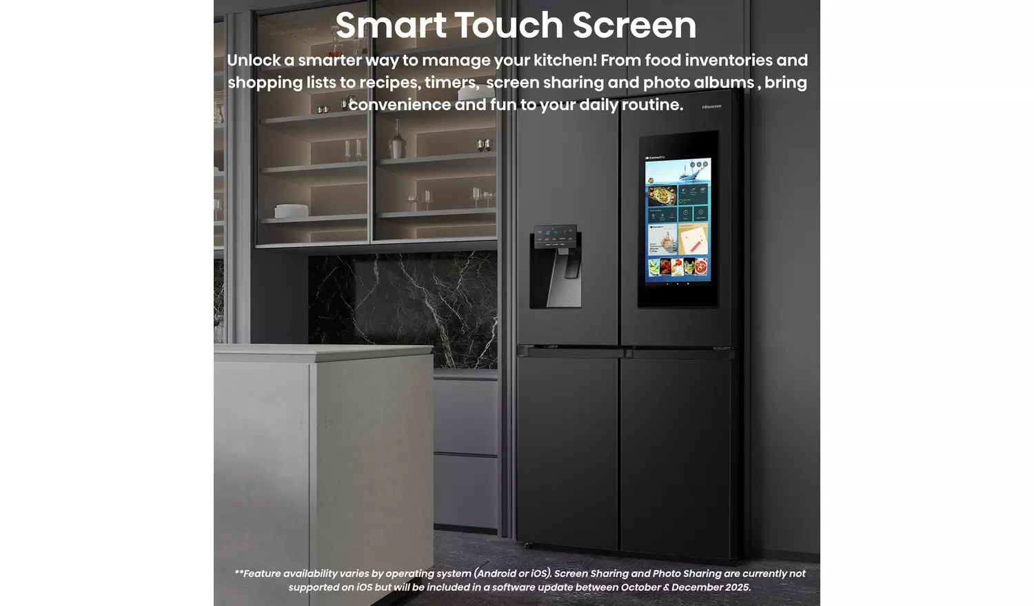 Hisense RQ760N4IFE PureFlat Smart American Fridge Freezer