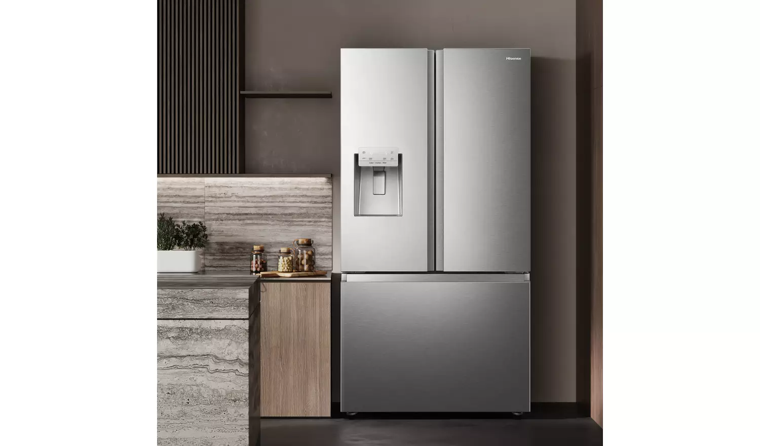 Hisense RF793N4SASE American Fridge Freezer - S/Steel