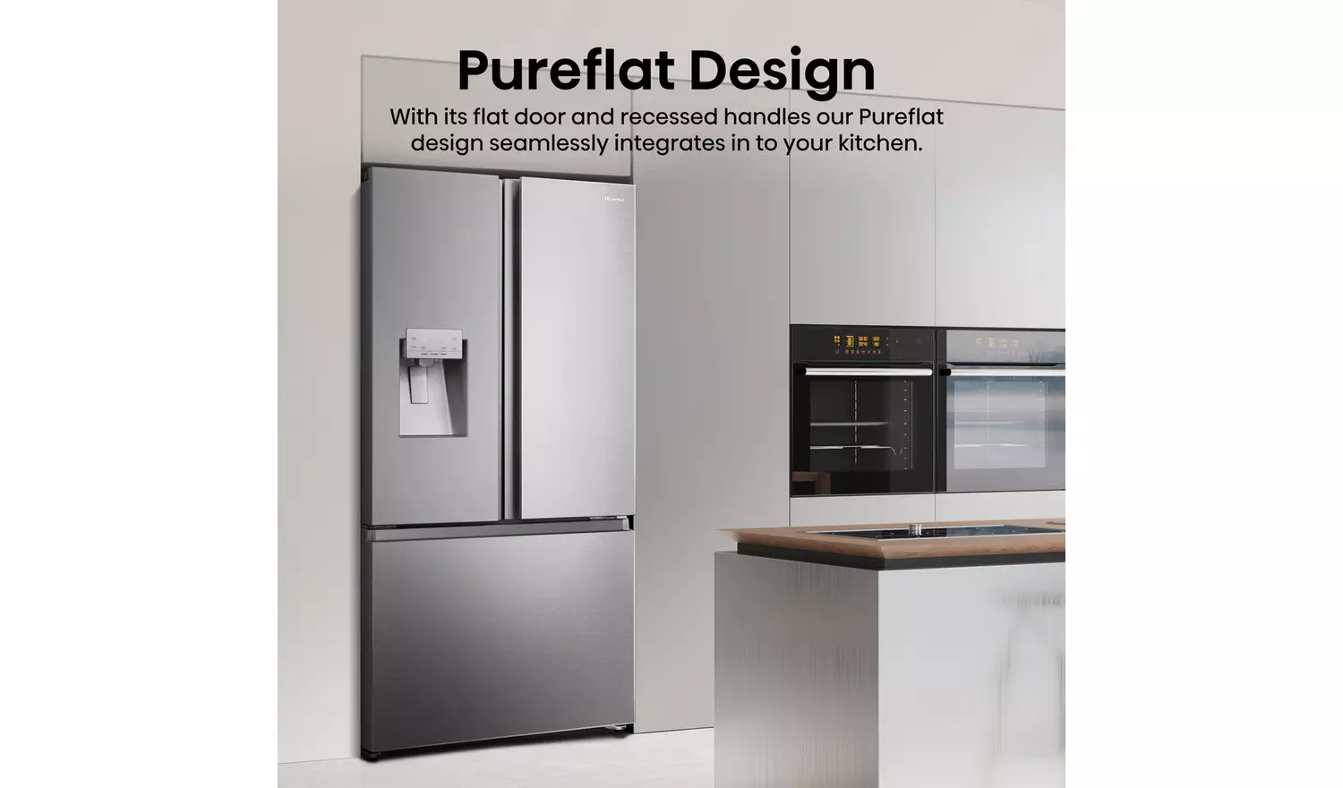 Hisense RF793N4SASE American Fridge Freezer - S/Steel