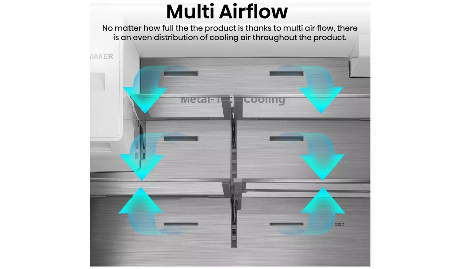 Hisense RF793N4SASE American Fridge Freezer - S/Steel