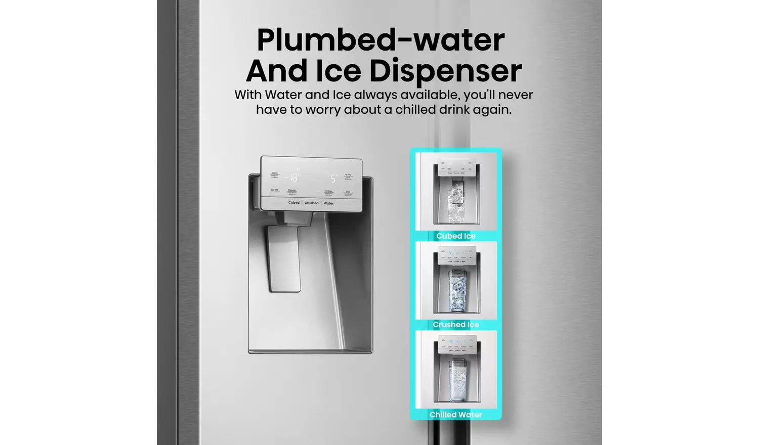 Hisense RF793N4SASE American Fridge Freezer - S/Steel