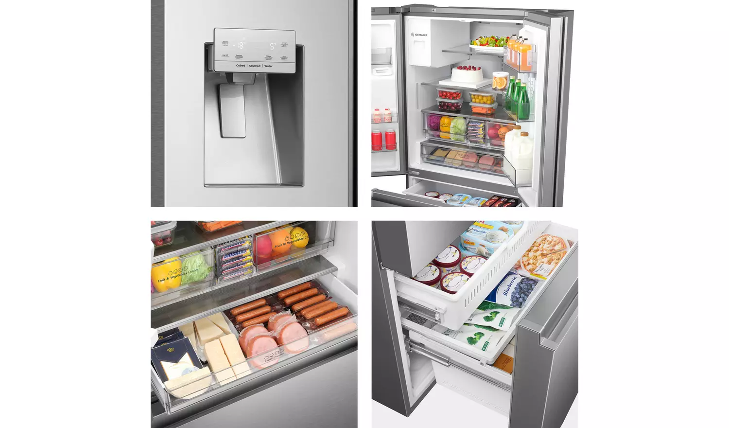 Hisense RF793N4SASE American Fridge Freezer - S/Steel