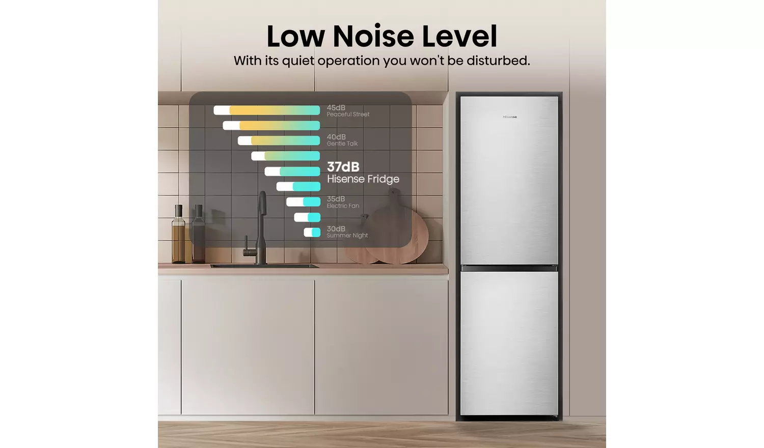 Hisense RB327N4BCE Fridge Freezer - Silver
