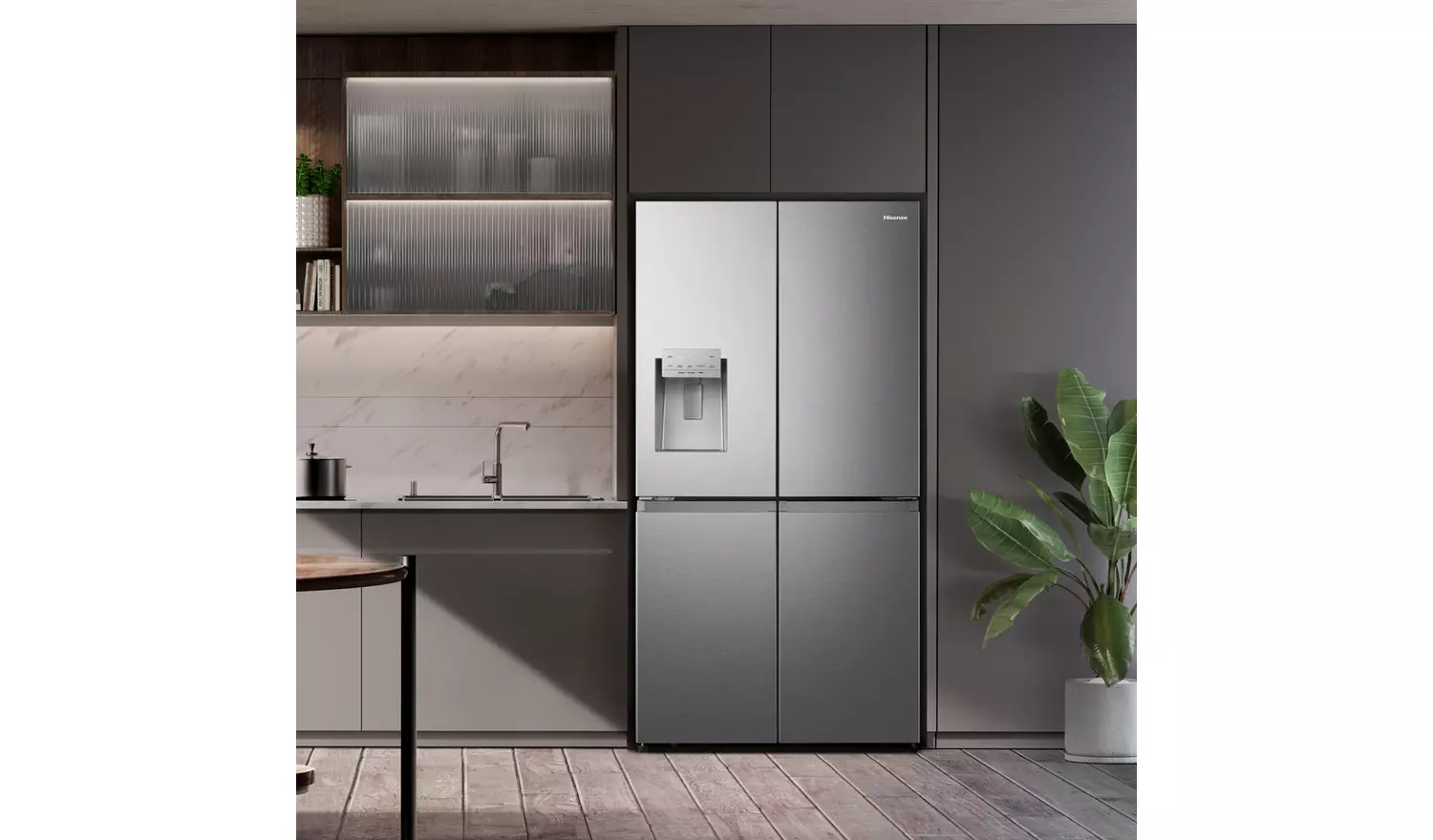 Hisense RQ760N4SASE American Fridge Freezer - S/Steel