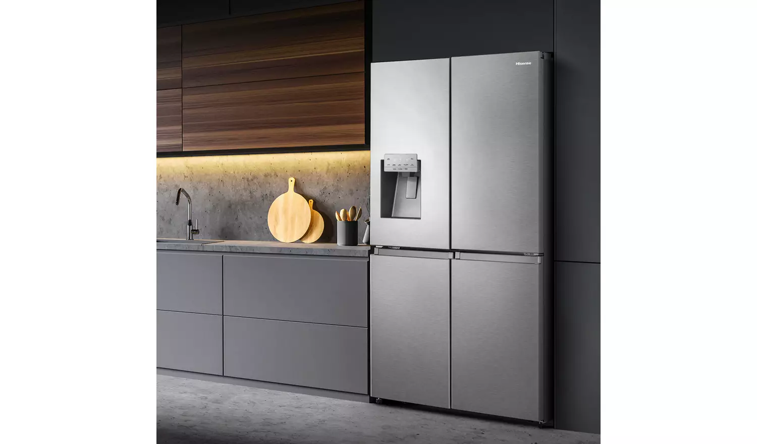 Hisense RQ760N4SASE American Fridge Freezer - S/Steel