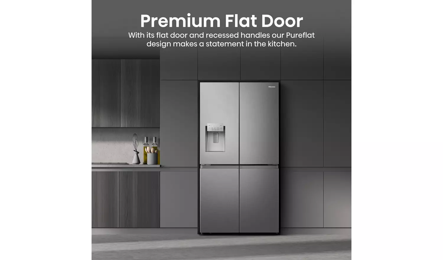 Hisense RQ760N4SASE American Fridge Freezer - S/Steel