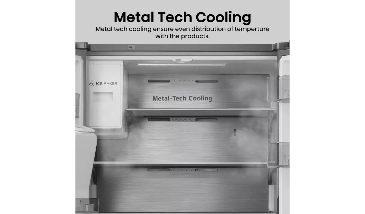 Hisense RQ760N4SASE American Fridge Freezer - S/Steel