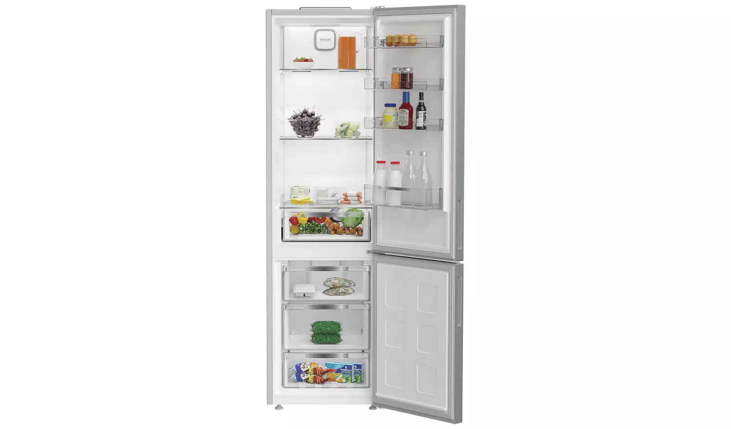 Hotpoint HPK 26402 XP4UK Freestanding Fridge Freezer- Silver