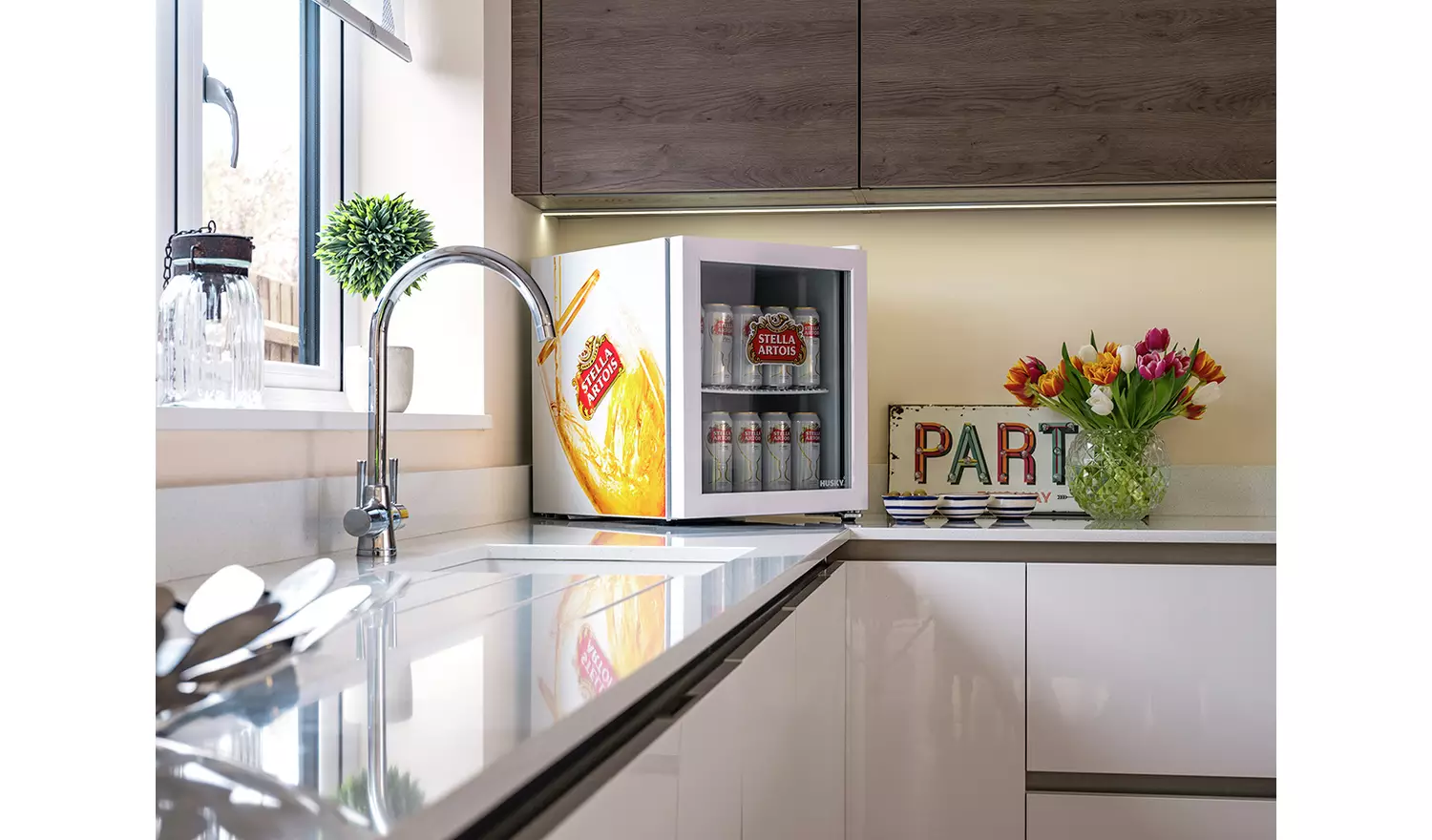 Husky Stella Artois 48 Litre Drinks Cooler - White