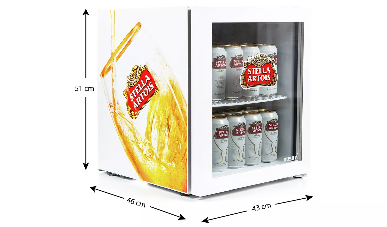 Husky Stella Artois 48 Litre Drinks Cooler - White