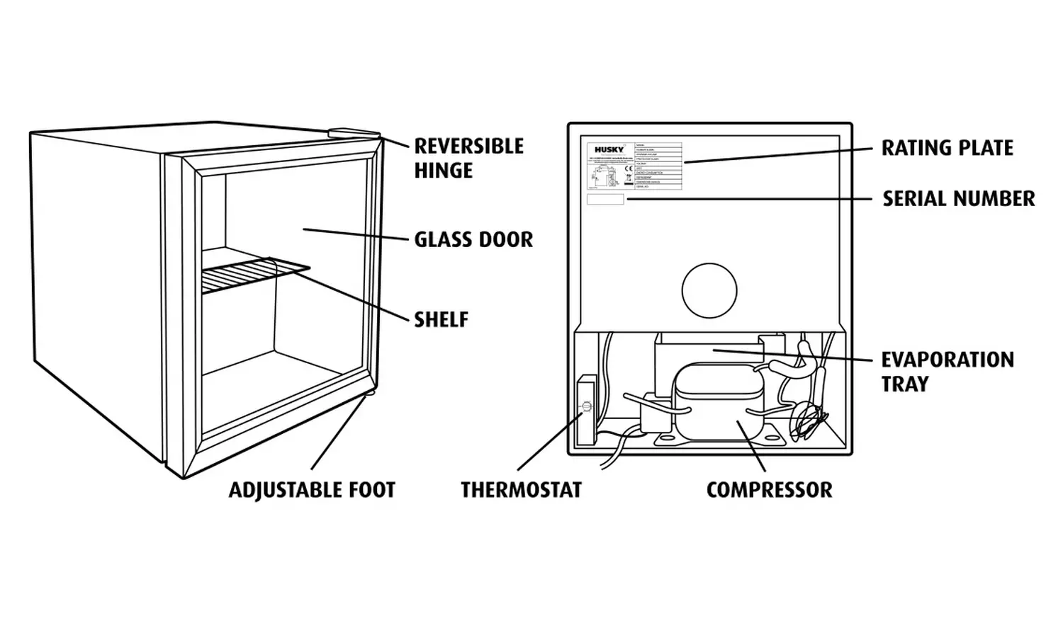 Husky Stella Artois 48 Litre Drinks Cooler - White