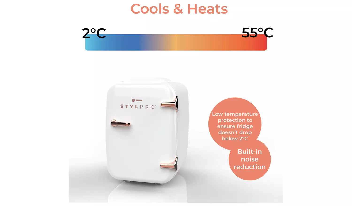 StylPro 4 Litre White Beauty Fridge