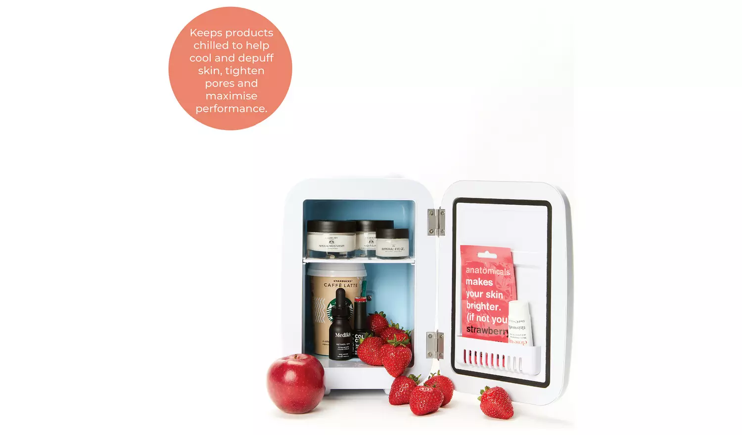 StylPro 4 Litre White Beauty Fridge