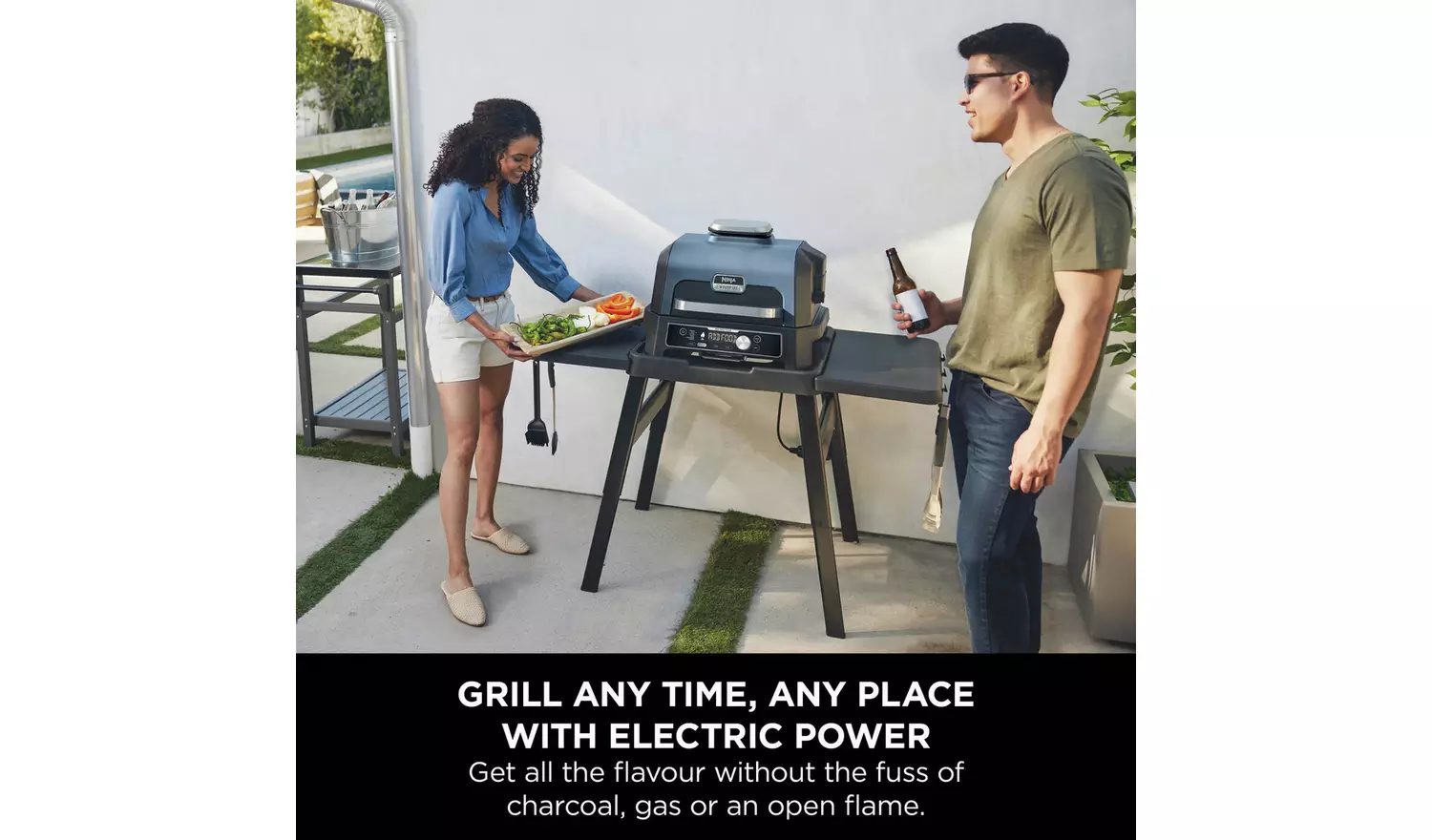 Ninja OG901UK Woodfire Pro XL Electric BBQ Grill & Smoker