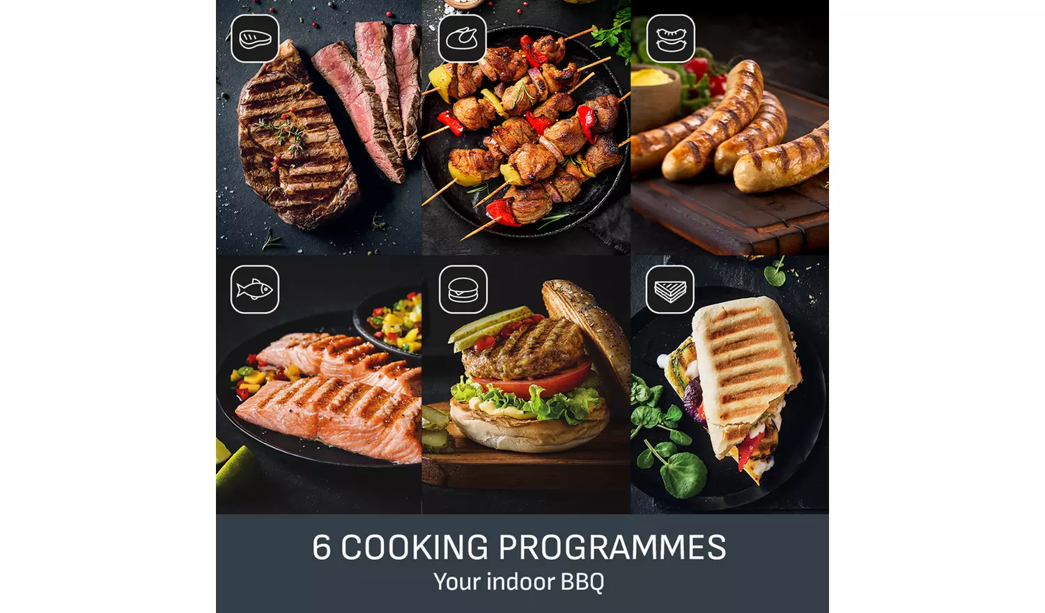 Tefal GC7178G1 OptiGrill+ Intelligent Health Grill