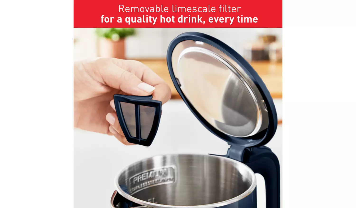 Tefal KO6934G0 Sense Kettle - Navy Blue