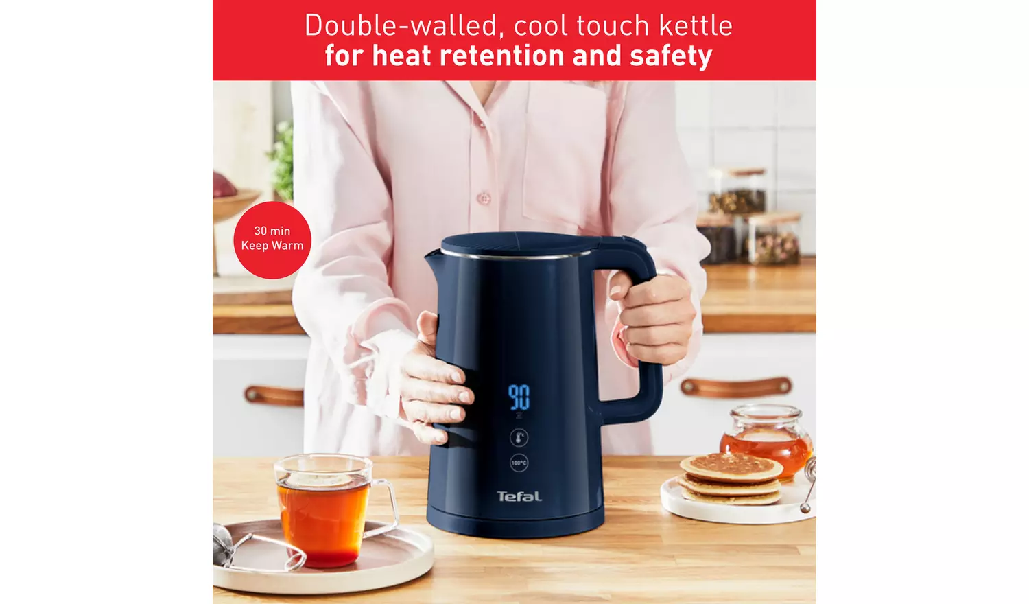 Tefal KO6934G0 Sense Kettle - Navy Blue