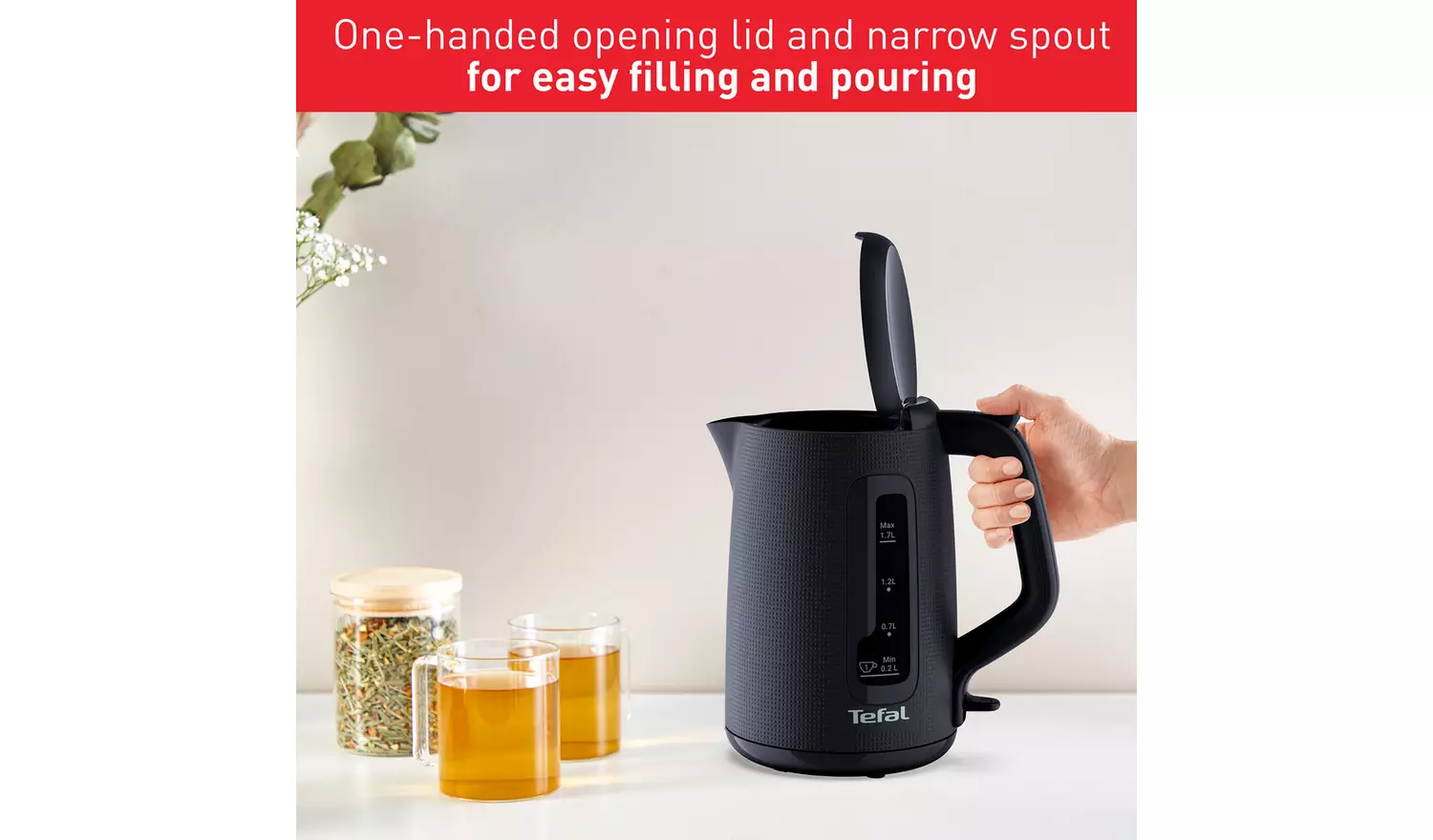 Tefal KO2M08G0 Morning Kettle - Dark Night