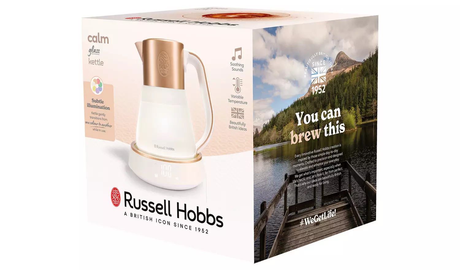 Russell Hobbs Calm Glass Variable Temperature Kettle 27450