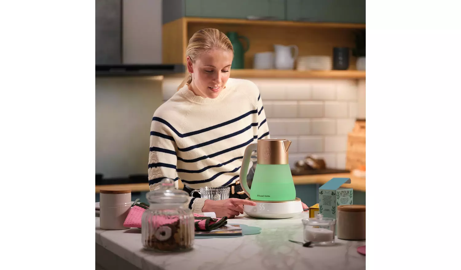 Russell Hobbs Calm Glass Variable Temperature Kettle 27450