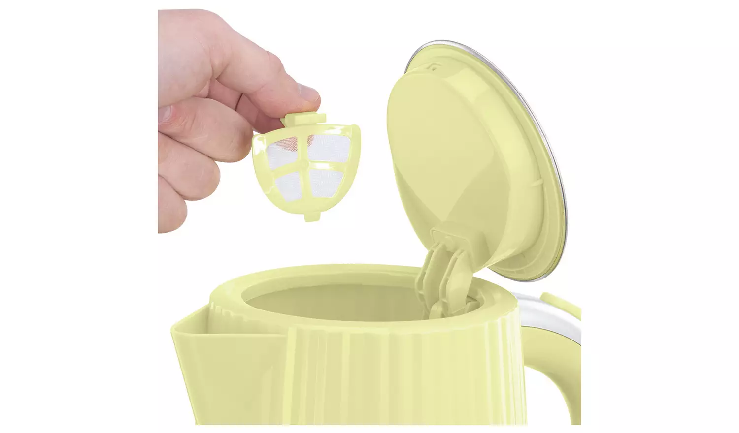 Russell Hobbs Eden Lemon Yellow Kettle and Toaster 27363BU