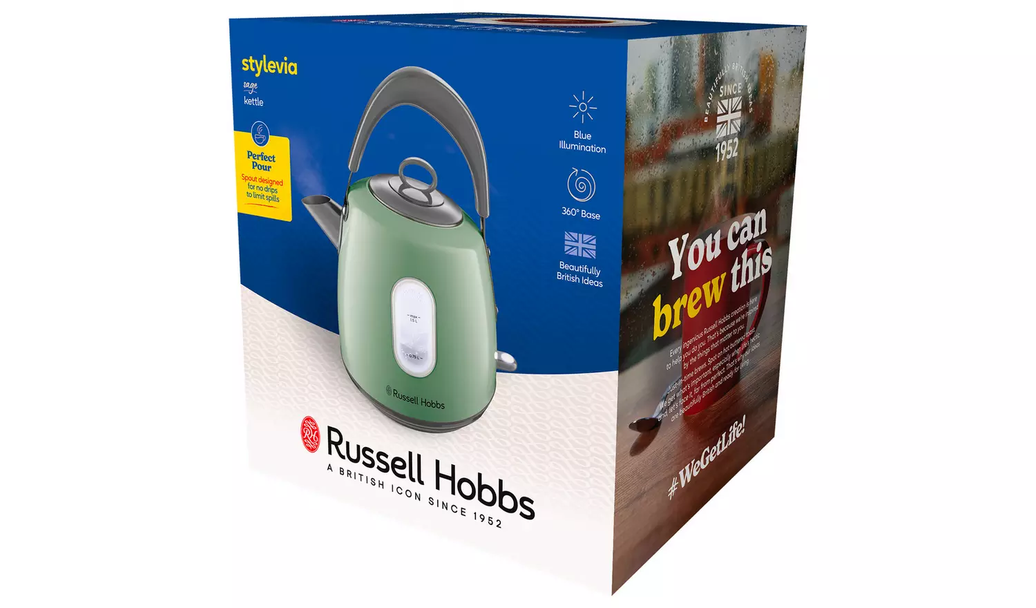 Russell Hobbs Stylevia Sage Kettle 28134