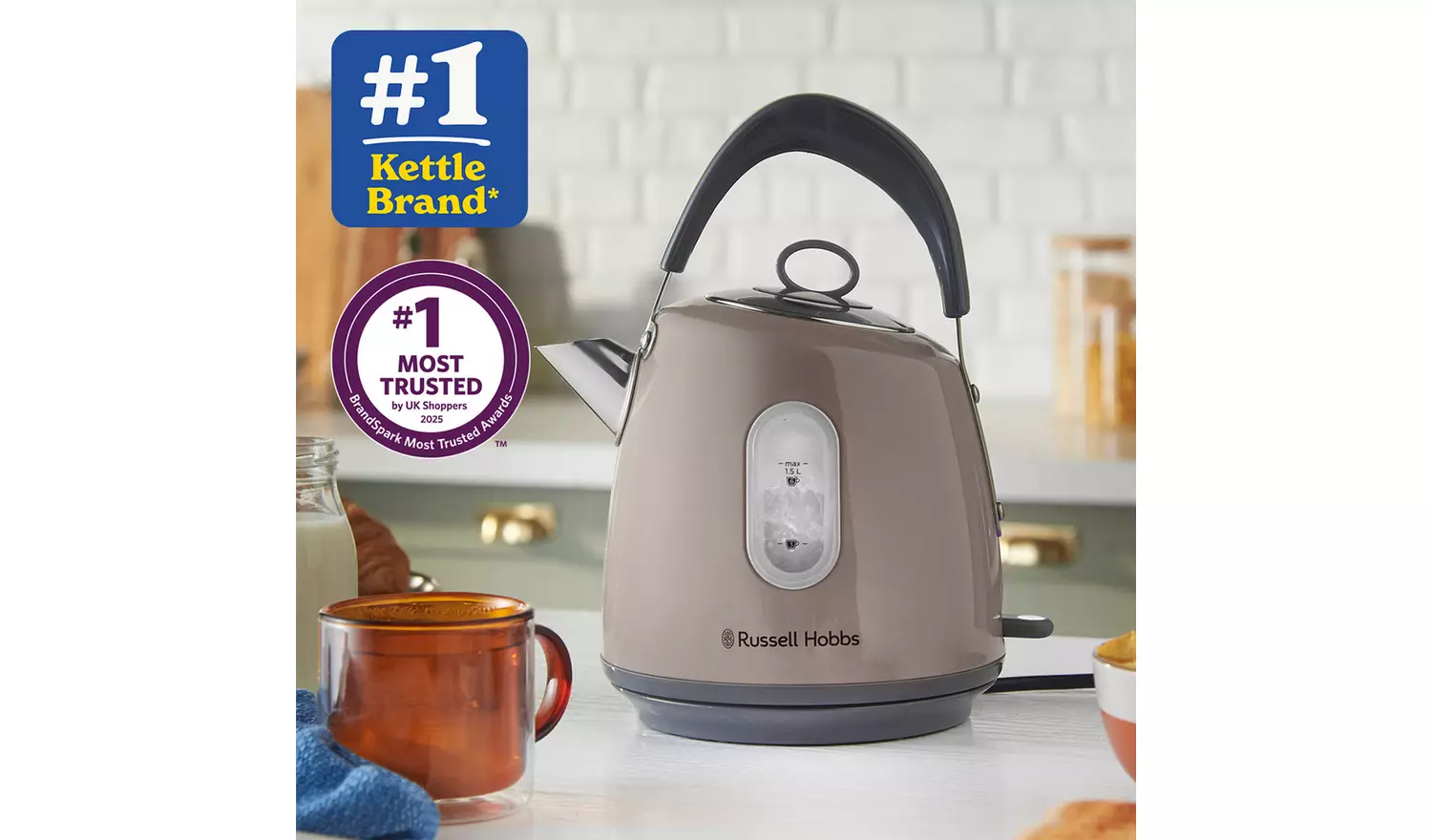 Russell Hobbs Stylevia Mocha Kettle 28133