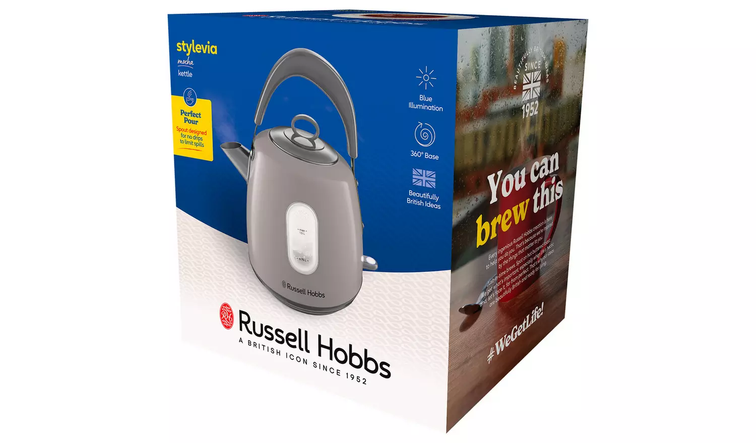 Russell Hobbs Stylevia Mocha Kettle 28133