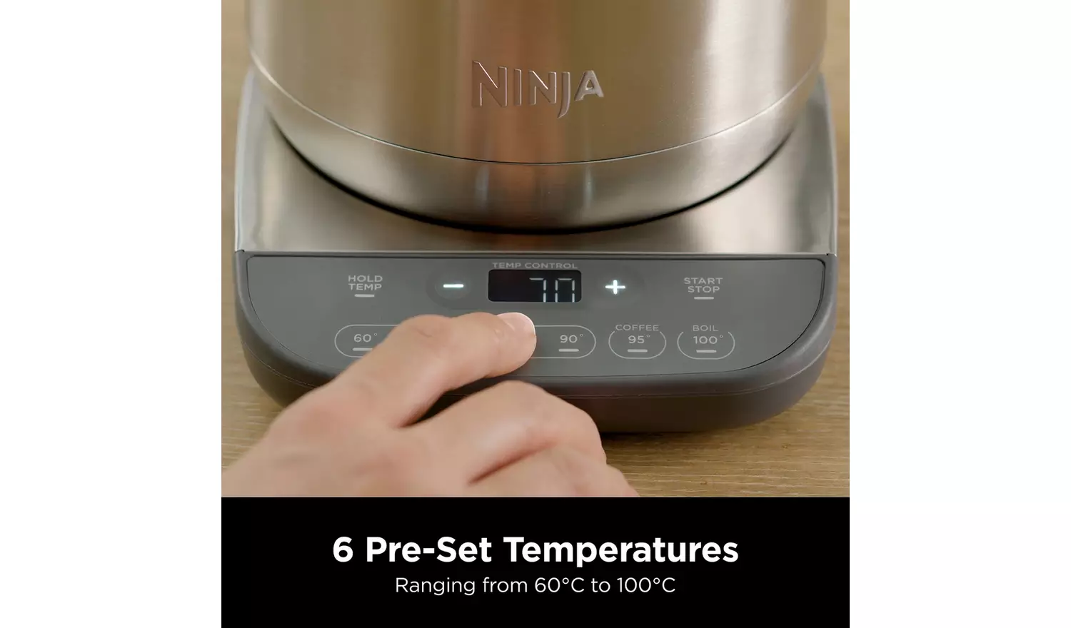 Ninja KT201UK Perfect Temperature Kettle - Stainless Steel