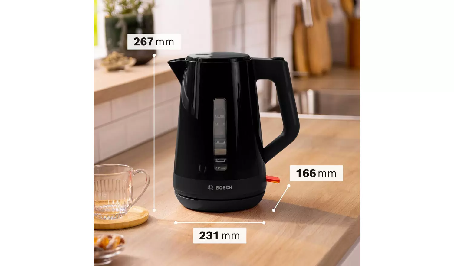 Bosch TWK1M123GB MyMoment Delight Kettle - Black