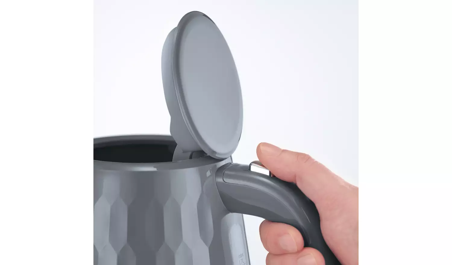 Russell Hobbs Honeycomb Grey Plastic Kettle 26053