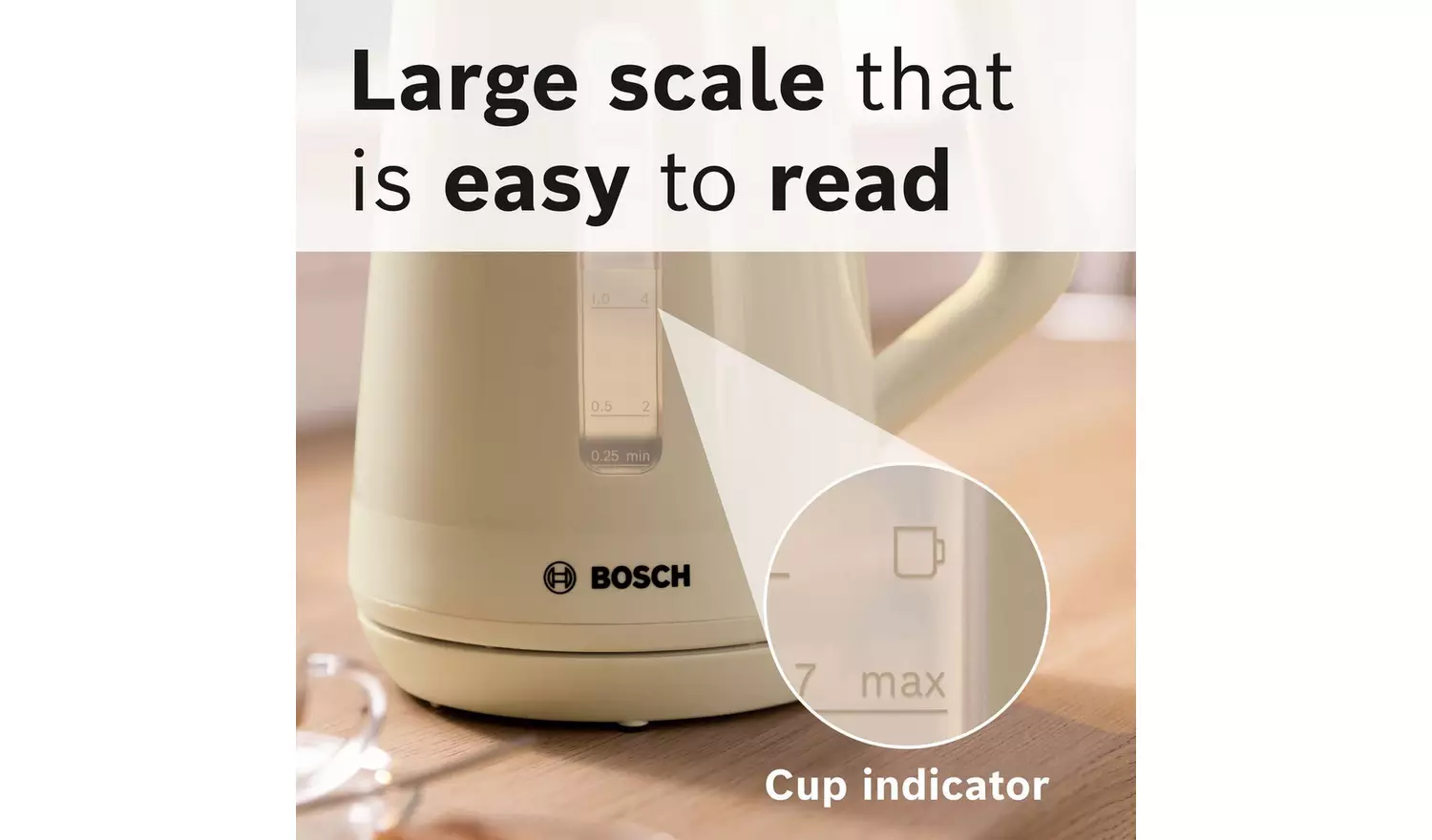 Bosch TWK1M127GB MyMoment Delight Kettle - Cream