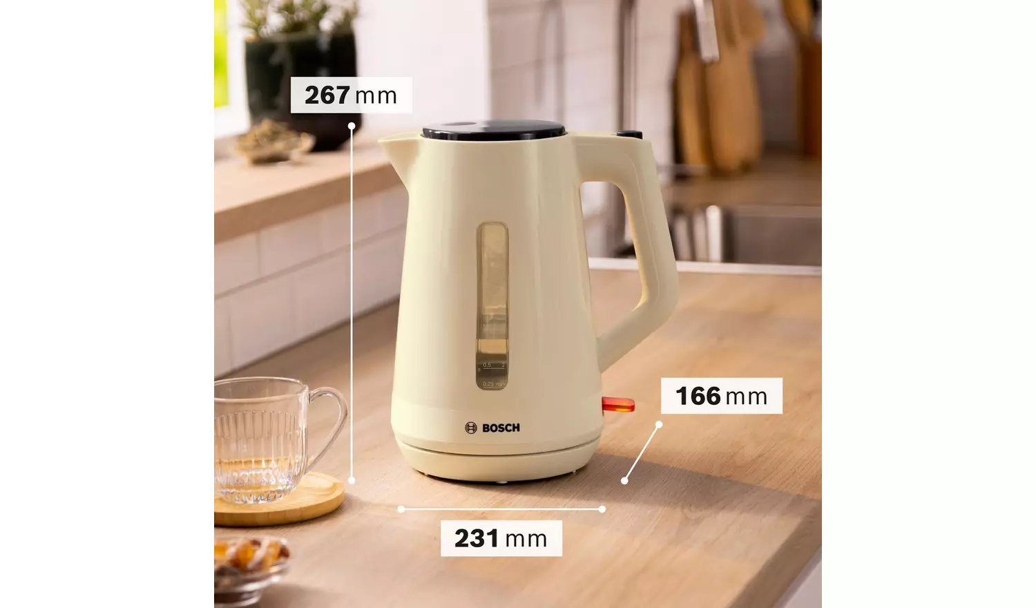 Bosch TWK1M127GB MyMoment Delight Kettle - Cream